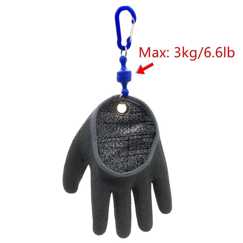Inf-way Fishing Glove with Magnet Release, Fisherman Professional Catch Fish Gloves Cut&Puncture Resistant with Magnetic Hooks Hunting Glove 1pcs (Left, L) - Image 2